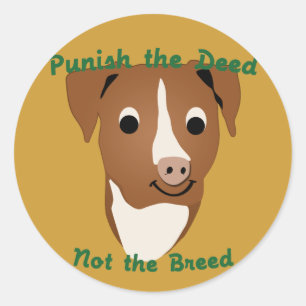 Niet het ras ronde sticker
