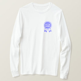 Niet het slechtste blauwe lint t-shirt