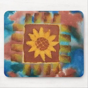 Niet het Sunflower Quilt Square van je oma Muismat