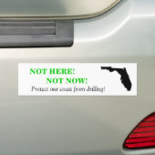 Niet hier Nu niet Bumpersticker - Wit (Op auto)