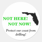 Niet hier nu, Sticker (Voorkant)