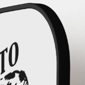 "Niet hier om te beoordelen" douanenaam Pickleball Paddle (Links Detail)