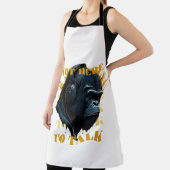 Niet hier om te praten schort (Insitu)