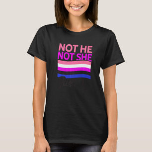 Niet hij alleen ik lesbiennes, proud Rainbow Queer T-shirt