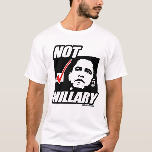 Niet Hillary voor President T-shirt (Voorkant)