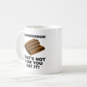 Niet hoe je het eet Funny Mok (Voorkant links)