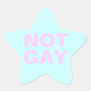 Niet homo ster sticker