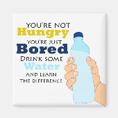 Niet hongerig, gewoon verveeld magneet (Voorkant)