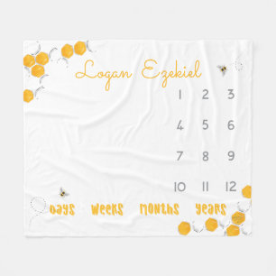 Niet-honingbijen Genderneutraal Baby Fleece Deken