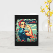 Niet hopen op nederige Kamala Harris feministische Kaart (Gele Bloem)