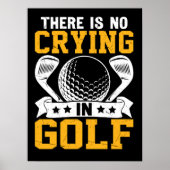 Niet huilen bij golf poster (Voorkant)