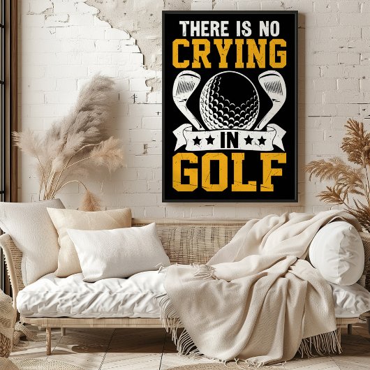 Niet huilen bij golf poster