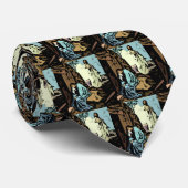 Niet huilen, de Tomb is leeg - Rooster vieren Stropdas (Opgerold)