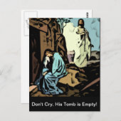 Niet huilen, de tombe is leeg briefkaart (Voorkant / Achterkant)