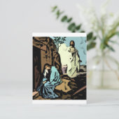 Niet huilen, de tombe is leeg briefkaart (Staand voorkant)