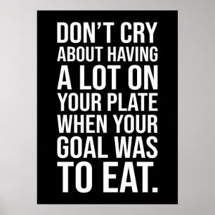 Niet huilen - Husttle succes Motivatie Poster