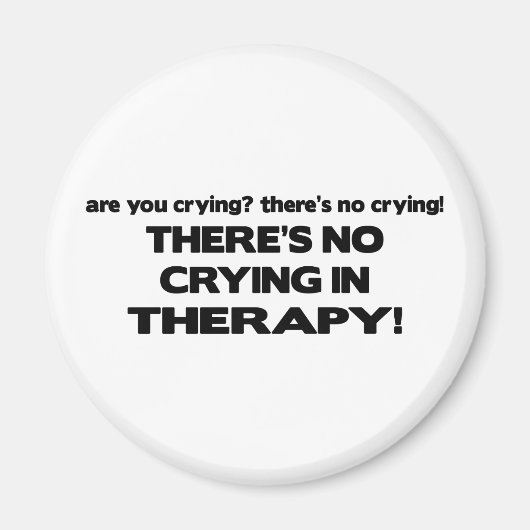 Niet huilen in therapie magneet (Voorkant)