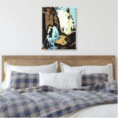 Niet huilen Mary, zijn graf is leeg! Canvas Afdruk (Insitu (Slaapkamer))