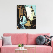 Niet huilen Mary, zijn graf is leeg! Canvas Afdruk (Insitu (Woonkamer))