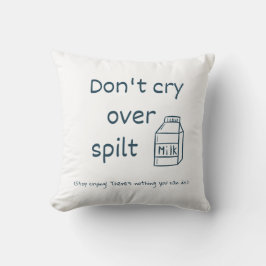 Niet huilen om gemorste melk idioom kussen