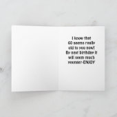 NIET HUILEN ZUS ***60E VERJAARDAG*** KAART (Binnen)