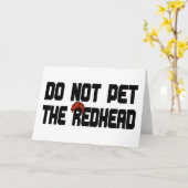 niet Huisdier de Roodharige (met Pruik) Kaart (Gele Bloem)