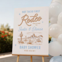 Niet hun eerste rodeo welkomstbord