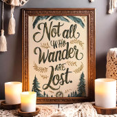 Niet iedereen die afdwaalt, is verloren avonturenk poster
