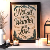 Niet iedereen die afdwaalt, is verloren avonturenk poster