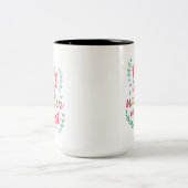 Niet iedereen die afdwaalt zijn verloren Twee geti Tweekleurige Koffiemok (Center)