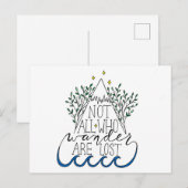 Niet iedereen die de wand kwijt is briefkaart (Voorkant / Achterkant)