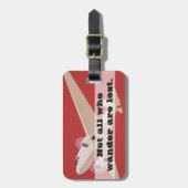Niet iedereen die de wand kwijt is | Jet Travel Ad Bagagelabel (Voorkant verticaal)