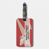 Niet iedereen die de wand kwijt is | Jet Travel Ad Bagagelabel (Achterkant verticaal)