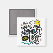 Niet iedereen die de wand kwijt is, magneet (Voorkant / Achterkant)