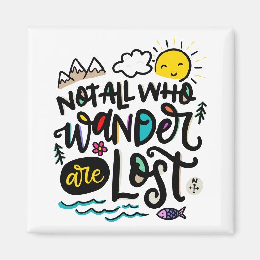 Niet iedereen die de wand kwijt is, magneet (Voorkant)