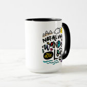 Niet iedereen die de wand kwijt is, mok (Voorkant rechts)