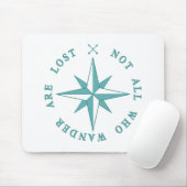 Niet iedereen die de wand kwijt is muismat (Met muis)