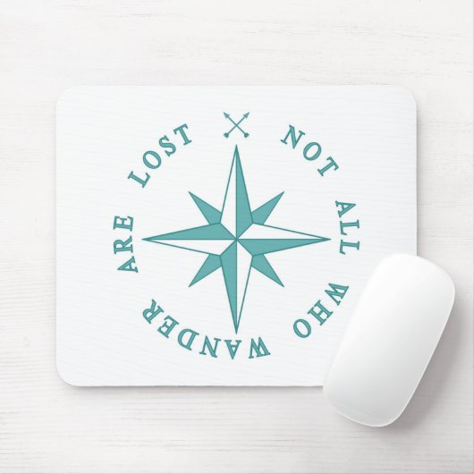 Niet iedereen die de wand kwijt is muismat (Met muis)