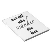 Niet iedereen die de wand kwijt is notitieblok (Schuin)