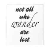 Niet iedereen die de wand kwijt is notitieblok (Voorkant)