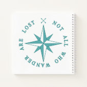 Niet iedereen die de wand kwijt is notitieboek (Achterkant)