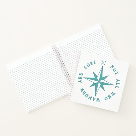 Niet iedereen die de wand kwijt is notitieboek (Binnen)