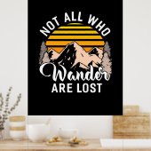 Niet iedereen die de wand kwijt is poster (Keuken)