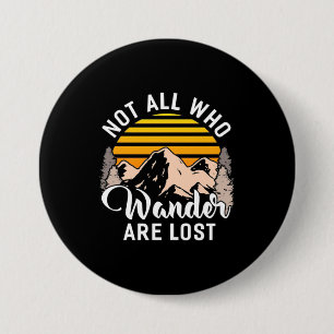 Niet iedereen die de wand kwijt is ronde button 7,6 cm