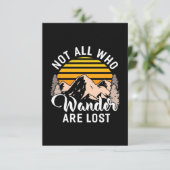 Niet iedereen die de wand kwijt is RSVP kaartje (Staand voorkant)