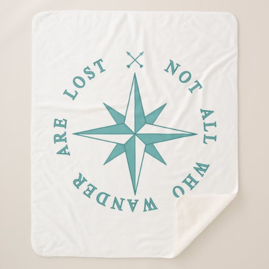 Niet iedereen die de wand kwijt is sherpa deken (Voorkant)