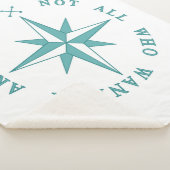 Niet iedereen die de wand kwijt is sherpa deken (3/4)