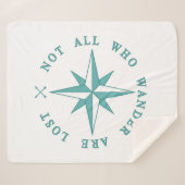 Niet iedereen die de wand kwijt is sherpa deken (Voorkant (horizontaal))