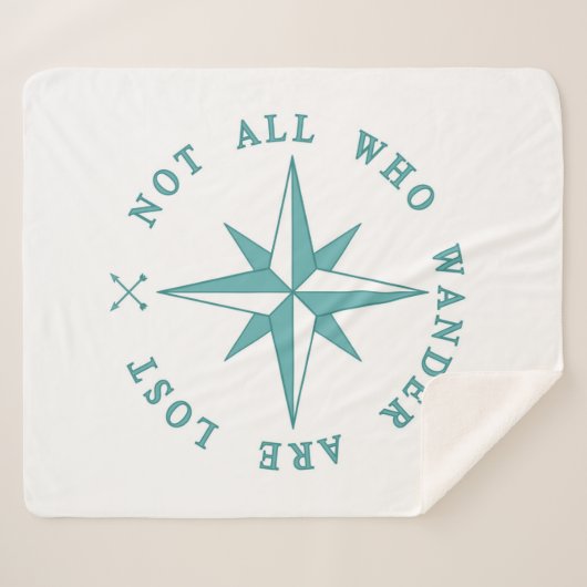 Niet iedereen die de wand kwijt is sherpa deken (Voorkant (horizontaal))