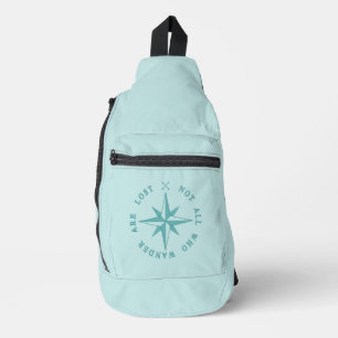 Niet iedereen die de wand kwijt is sling bag